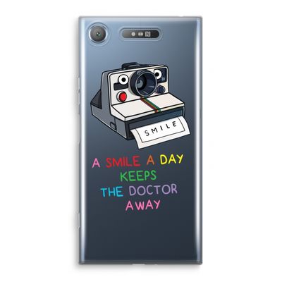 Smile: Sony Xperia XZ1 Transparant Hoesje