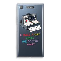 Smile: Sony Xperia XZ1 Transparant Hoesje