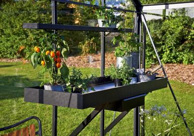 Kweektafel 141x52 cm lade zwart - Royal well