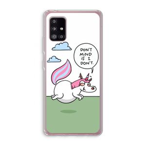 Unicorn: Samsung Galaxy A51 5G Transparant Hoesje