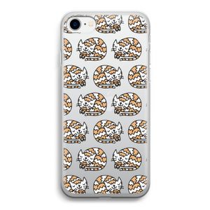 Slapende poes: iPhone SE 2020 Transparant Hoesje