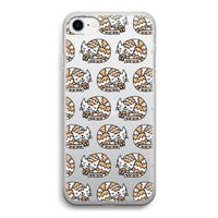 Slapende poes: iPhone SE 2020 Transparant Hoesje