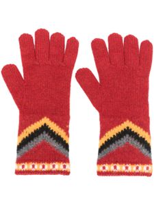 Alanui gants Antarctic Circle en laine - Rouge