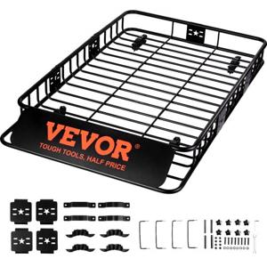 VEVOR imperiaalmand autodakmand universeel 1630 x 990 x 152 mm, imperiaalkuip 90 kg draagvermogen relingdrager cargo bagagerek zwart voor kamperen, barbecues, autotochten