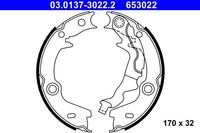 Remschoenset, parkeerrem 03013730222