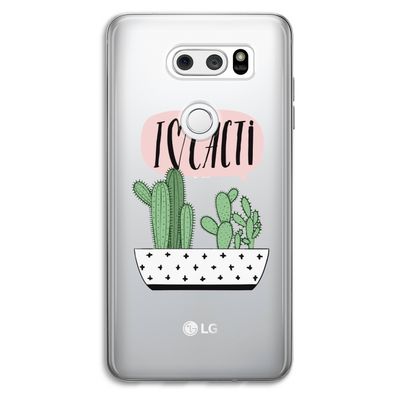 I love cacti: LG V30 Transparant Hoesje