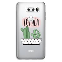 I love cacti: LG V30 Transparant Hoesje