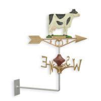 A CAST IRON COW WEATHER VANE