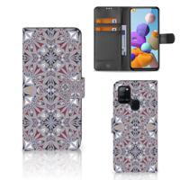 Samsung Galaxy A21s | Bookcase | Flower Tiles