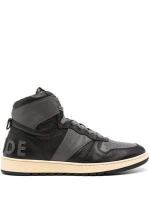 RHUDE baskets montantes Rhecess en cuir - Noir