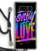 Only Love: Samsung Galaxy Note 8 Transparant Hoesje met koord