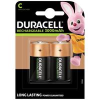 Oplaadbare C batterij (baby) Duracell PreCharged NiMH 1.2 V 3000 mAh 2 stuk(s)