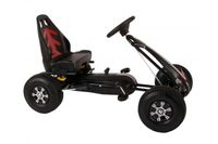 Volare go kart racing car jongens groot luchtbanden zwart - thumbnail