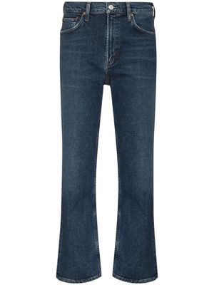 AGOLDE jean droit Wilder court - Bleu
