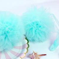 Tent garen bal haar bal hanger muur Feestdecoratie (groen)