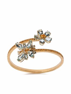 Dolce & Gabbana bracelet Butterfly en or jaune 18ct à aigue-marine
