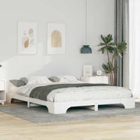 Bedframe met opslag Wit 160 x 210 cm Hout