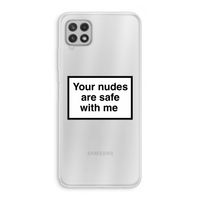 Safe with me: Samsung Galaxy A22 4G Transparant Hoesje