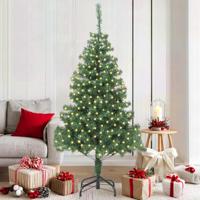 VidaXL Kerstboom met 300 led met standaard groen 180 cm pvc