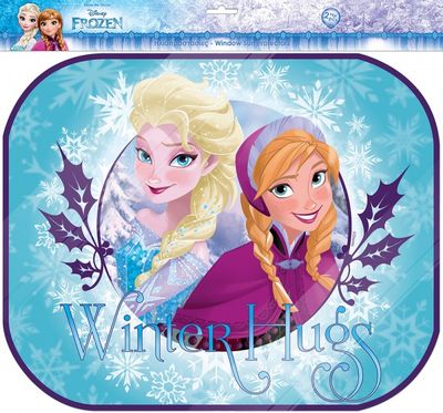 Disney zonneschermen Frozen 44 x 36 cm 2 stuks blauw