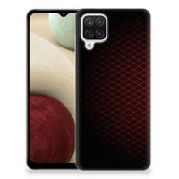 Samsung Galaxy A12 | TPU bumper | Geruit Rood Samsung Galaxy A12 | TPU bumper | Geruit Rood