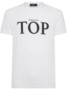 DSQUARED2 t-shirt en coton à logo imprimé - Blanc