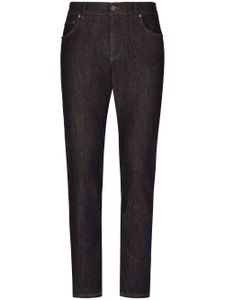 Dolce & Gabbana jean skinny à logo appliqué - Noir