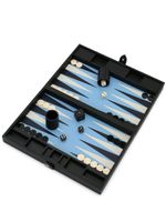 Smythson étui de backgammon en cuir Panama - Noir