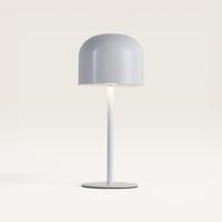 LED Tafellamp Ariello bianco m - Witte paddenstoel lamp voor binnen, zowel dim- als oplaadbaar