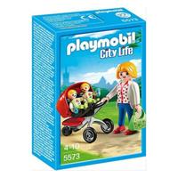 Playset City Life Mama With Twin Cart Playmobil 5573 Playset City Life Mama With Twin Cart Playmobil 5573