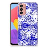 Silicone Back Case Samsung Galaxy M13 | M23 Angel Skull Blauw Silicone Back Case Samsung Galaxy M13 | M23 Angel Skull Blauw