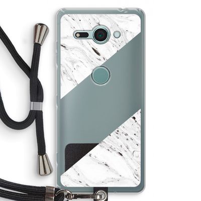 Biggest stripe: Sony Xperia XZ2 Compact Transparant Hoesje met koord
