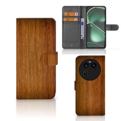 OPPO Find X6 | Book Style Case | Donker Hout