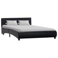Bedframe kunstleer zwart 140x200 cm