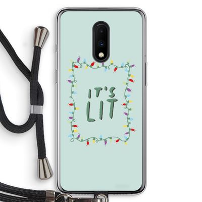 It's Lit: OnePlus 7 Transparant Hoesje met koord