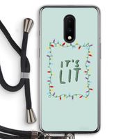 It's Lit: OnePlus 7 Transparant Hoesje met koord