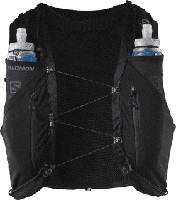 Salomon Adv skin 12 with flasks - ZWART - Unisex