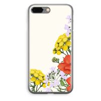Wilde bloemen: iPhone 8 Plus Transparant Hoesje