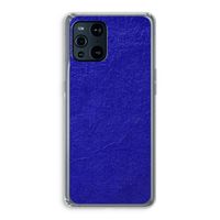 Majorelle Blue: Oppo Find X3 Transparant Hoesje