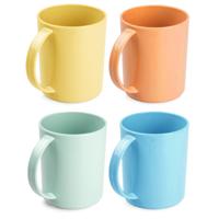 Plasticforte onbreekbare Drinkbekers - kunststof - 350 ml - 8x stuks - kinderen - mix kleuren