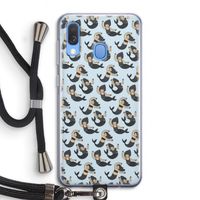 Zeemeermin: Samsung Galaxy A40 Transparant Hoesje met koord