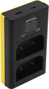 Olympus BLX-1 Dual LCD USB lader (Patona)