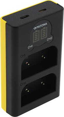Olympus BLX-1 Dual LCD USB lader (Patona)