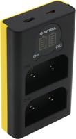 Olympus BLX-1 Dual LCD USB lader (Patona)