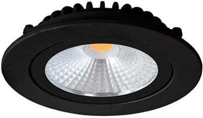 Enzo Led inbouwspot 5w dimtowarm 85mm 36gr rond verstelbaar zwart - led4601