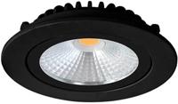 Enzo Led inbouwspot 5w dimtowarm 85mm 36gr rond verstelbaar zwart - led4601