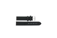 Horlogeband Universeel F129 Leder Zwart 18mm