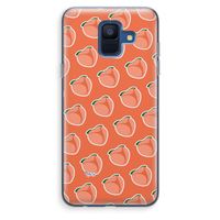 Just peachy: Samsung Galaxy A6 (2018) Transparant Hoesje