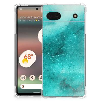 Back Cover Google Pixel 6A Painting Blue Back Cover Google Pixel 6A Painting Blue