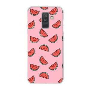 Watermeloen: Samsung Galaxy A6 Plus (2018) Transparant Hoesje